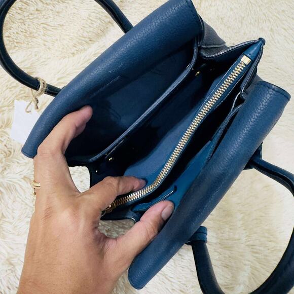 MCM Mini Milla Park Avenue Tote Bag - Navy - Picture 6 of 14